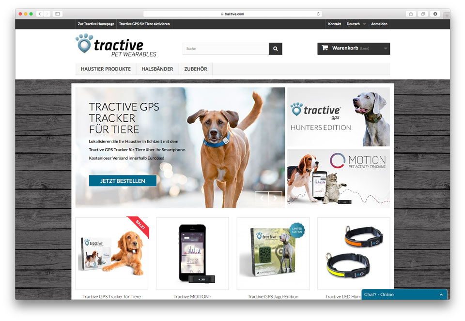 Tractive Webshop