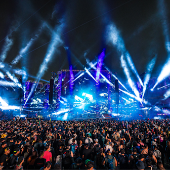 Temporary festival stage