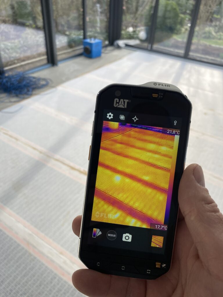 24V heating film in a conservatory