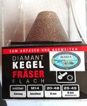 FF25 Kegel-Diamant-Fräser 25–45 mm
