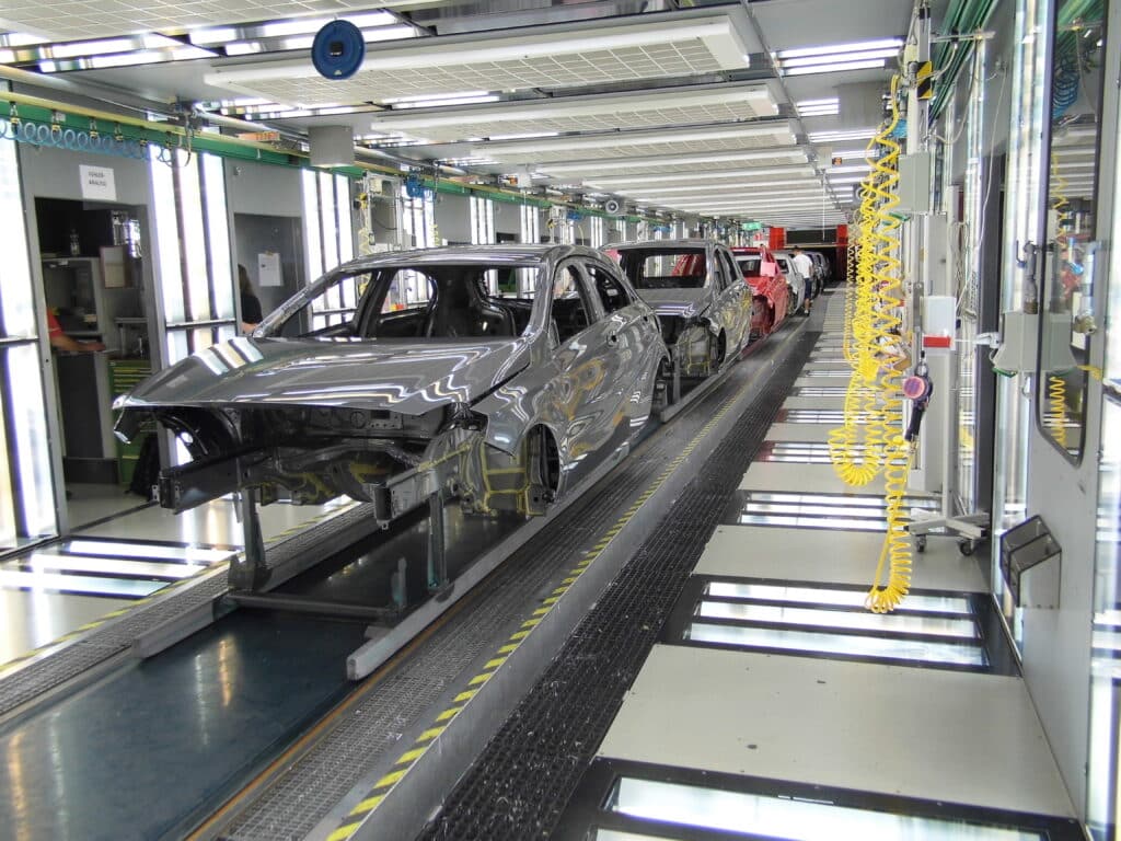 Automobil-Förderband / Werkermitfahrbänder