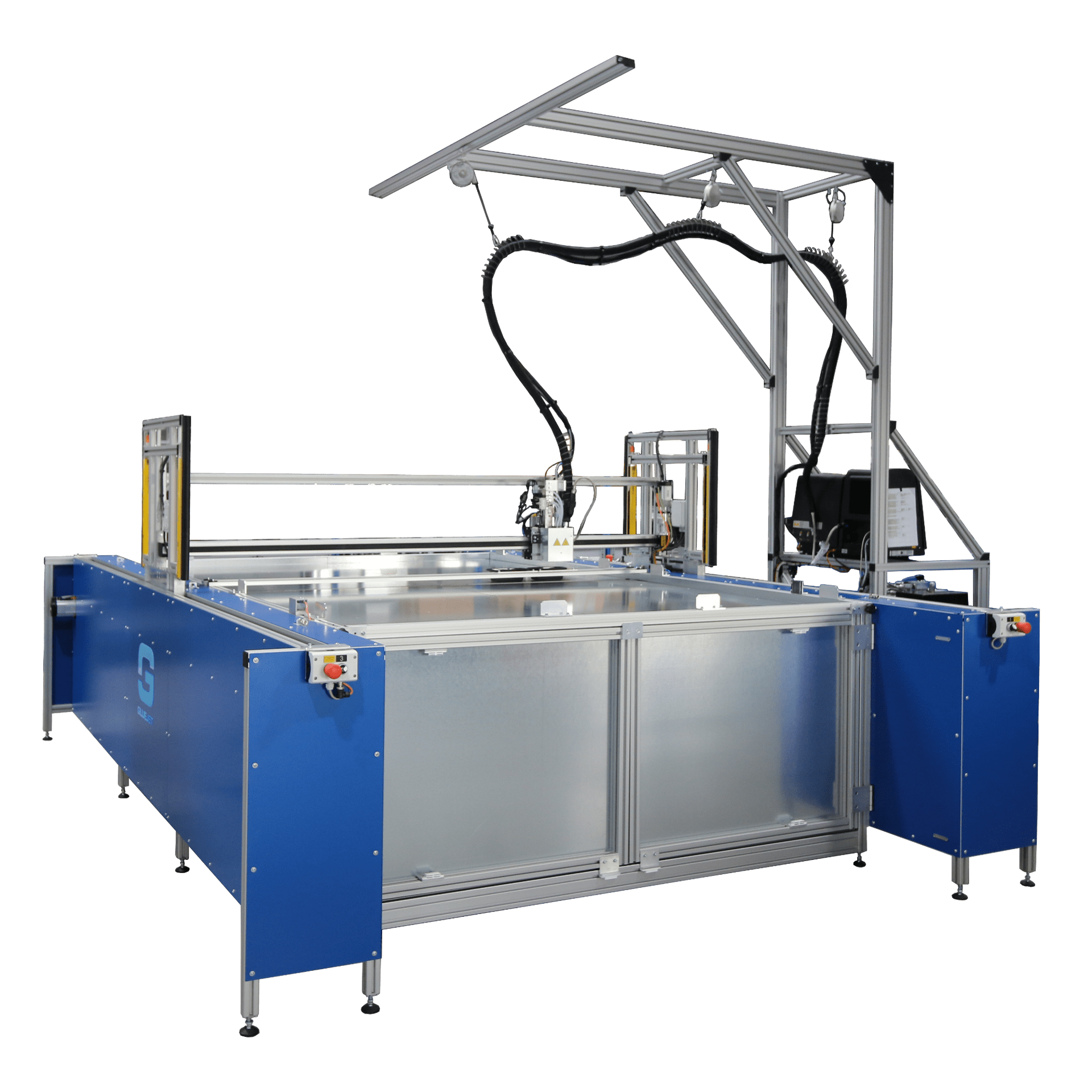 XY Klebeplotter GLUEJET® (Frontansicht)