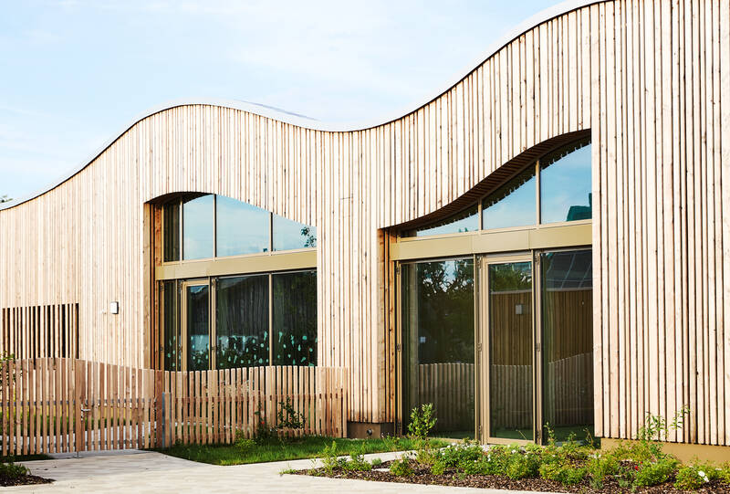 Fassade mit SOLARLUX®-Isolierglas, Kita Unterm Regenbogen, Dingolfing