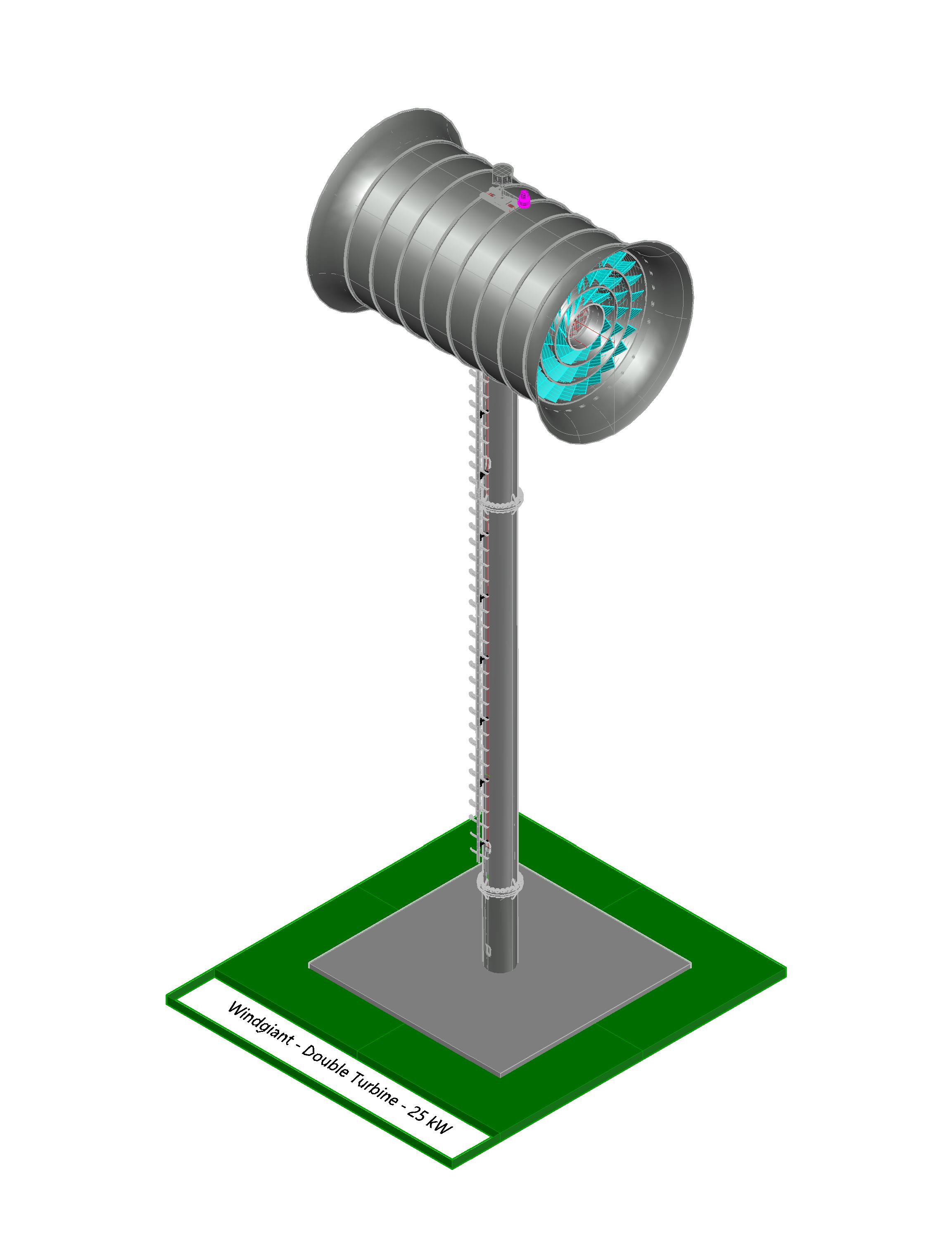 WiG 25 kW Doppel-Turbine