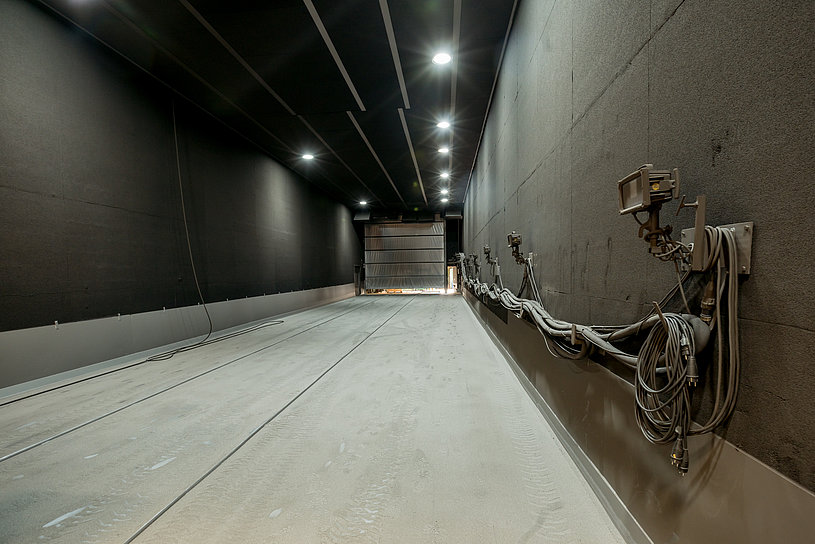 Strahlkabine im Korrosionsschutzcenter
