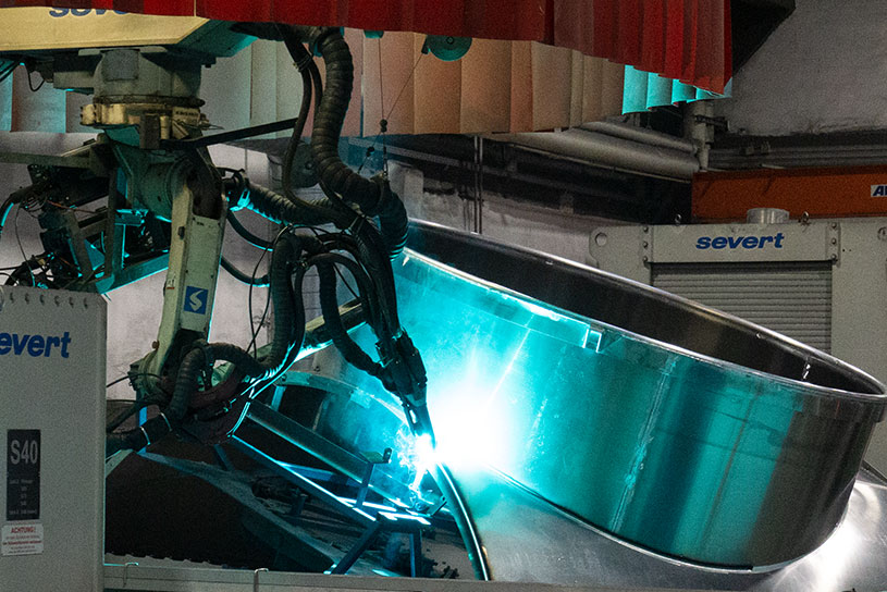 Robotergeschweißtes Aluminiumteil