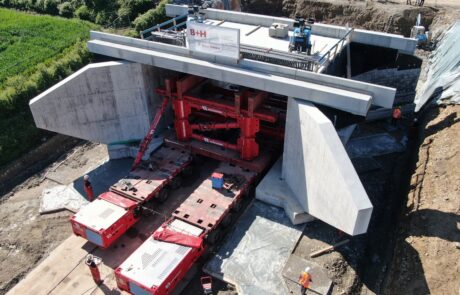 EÜ Eutingen – Querverschub der Brücke