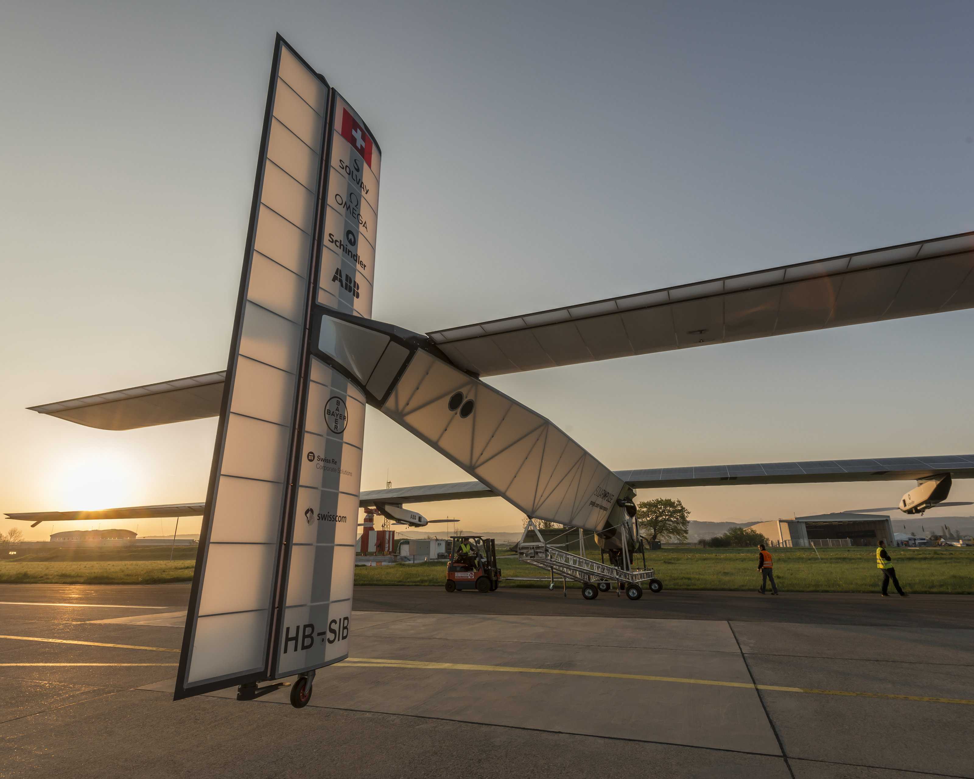 Kohlefaserstrukturen Solar Impulse HB-SIB