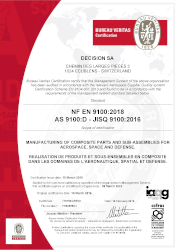 EN 9100:2018 Zertifikat (Bureau Veritas)