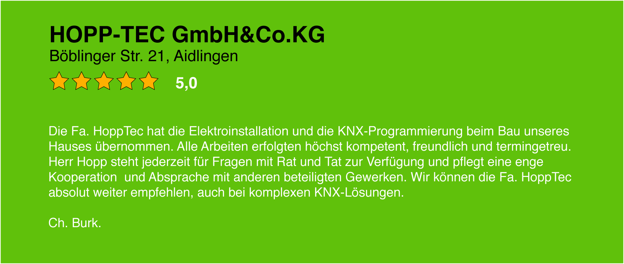 Kundenstimme