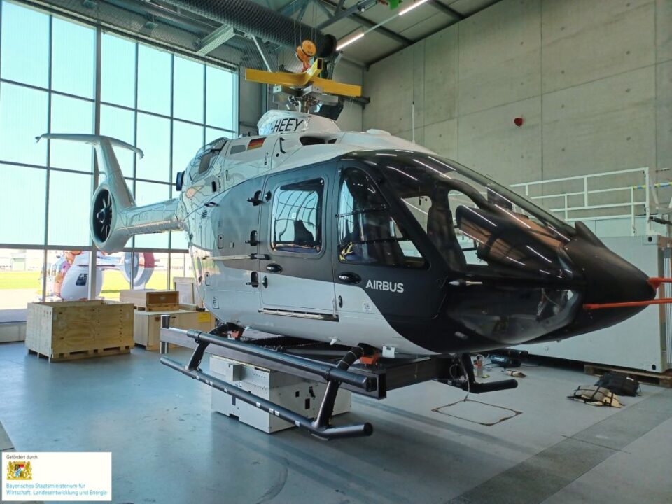 Mass property measurement on a helicopter