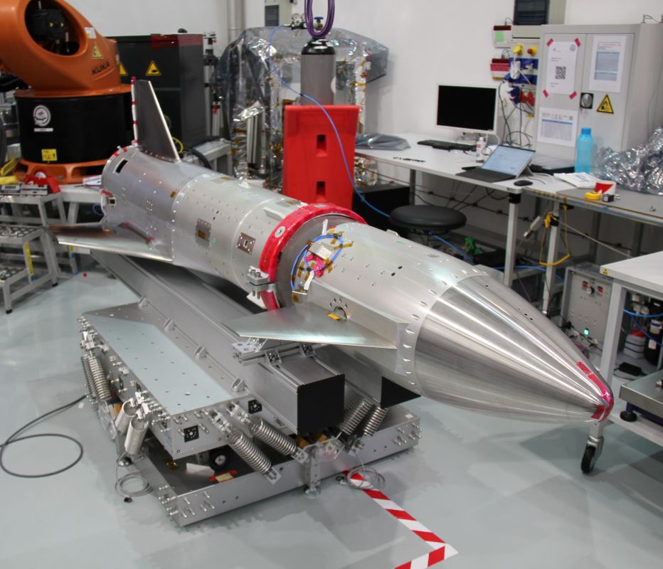 Inertia measurement on a rocket segment