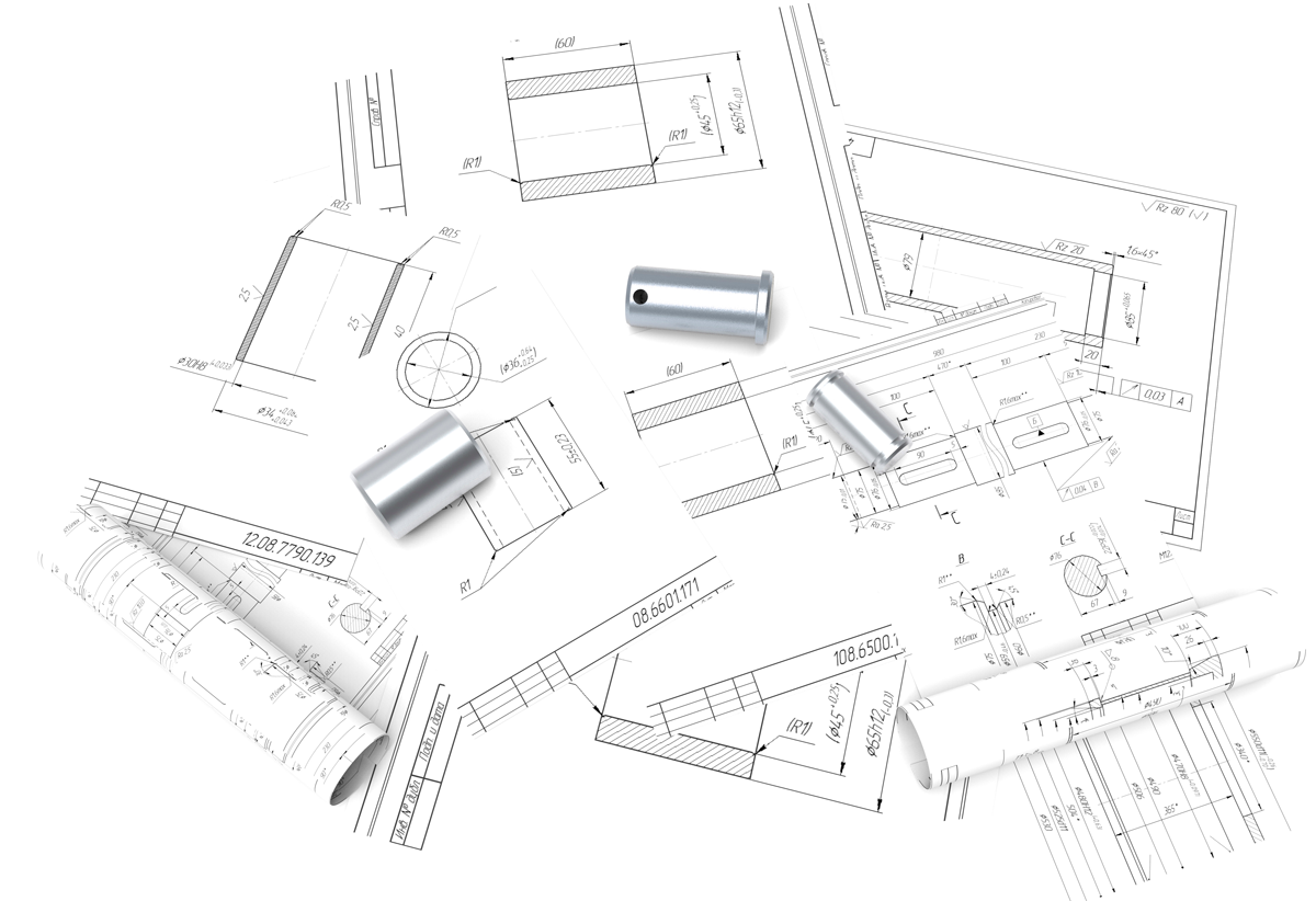 Parts manufacturing according to technical drawing