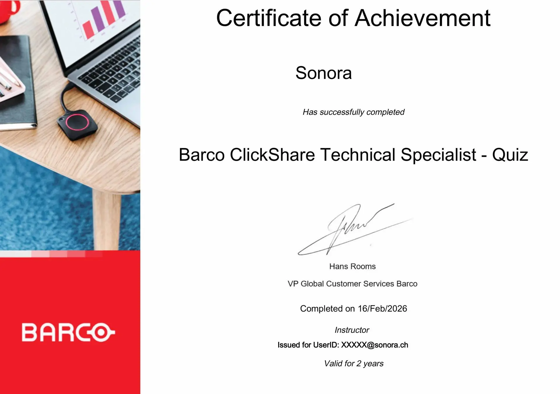 Barco ClickShare Technical Specialist