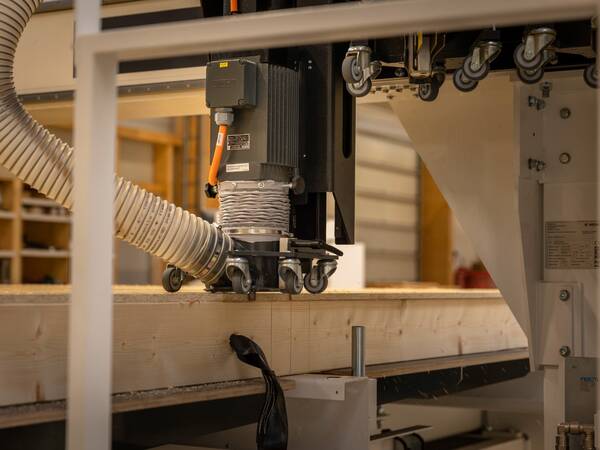 Holzbauelemente in der Produktion