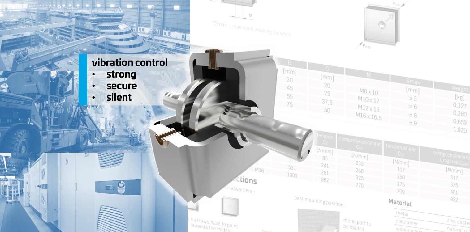 Rubber-metal vibration damper