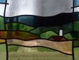 Glas-in-Lood-Hänger mit Landschaft