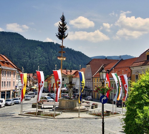Ländliches Dorf