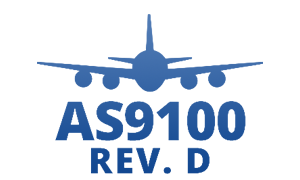AS9100D und ISO 9001:2015 zertifiziert