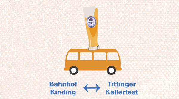 Shuttle-Bus zum Tittinger Kellerfest