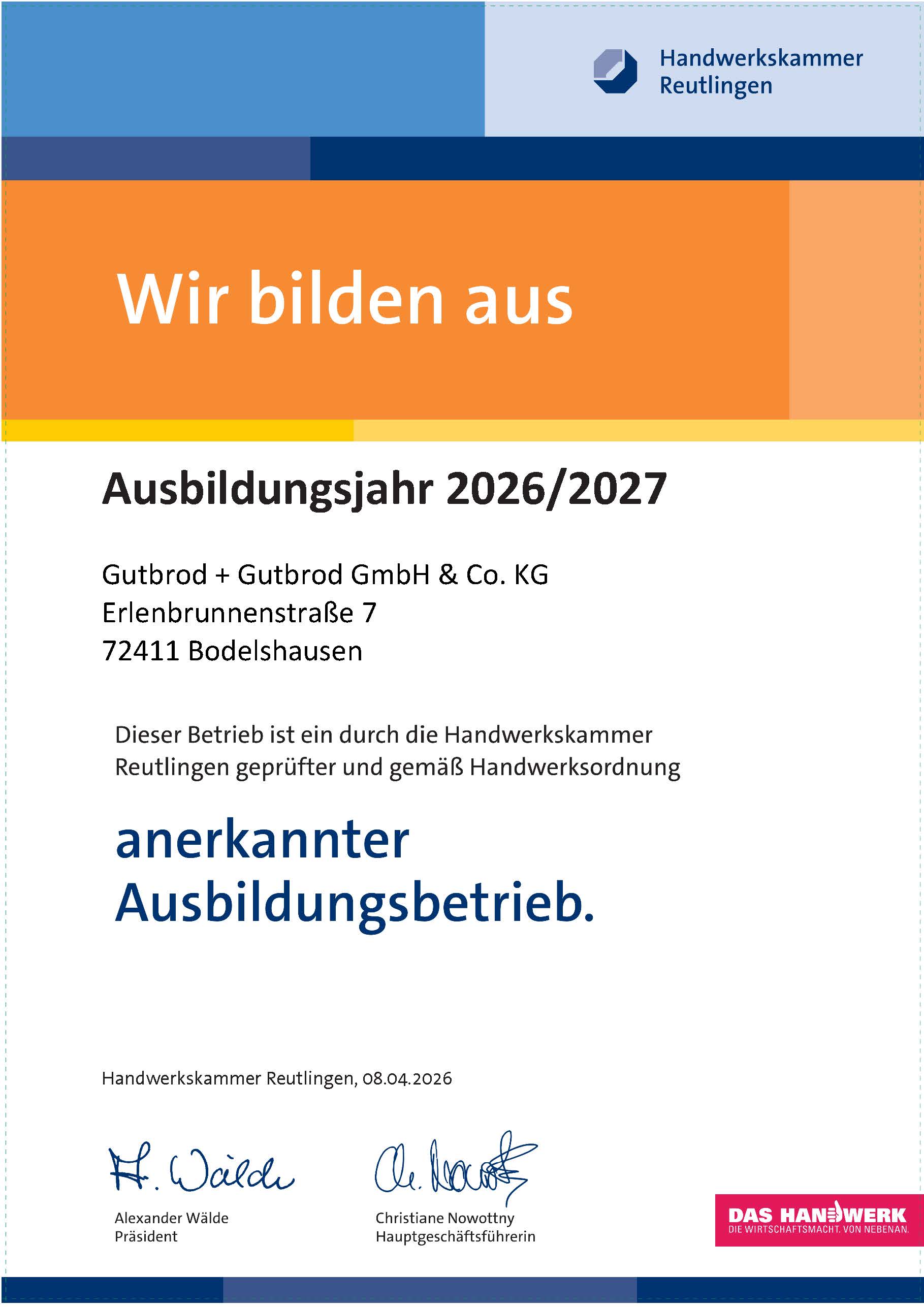 Ausbildungsbetrieb