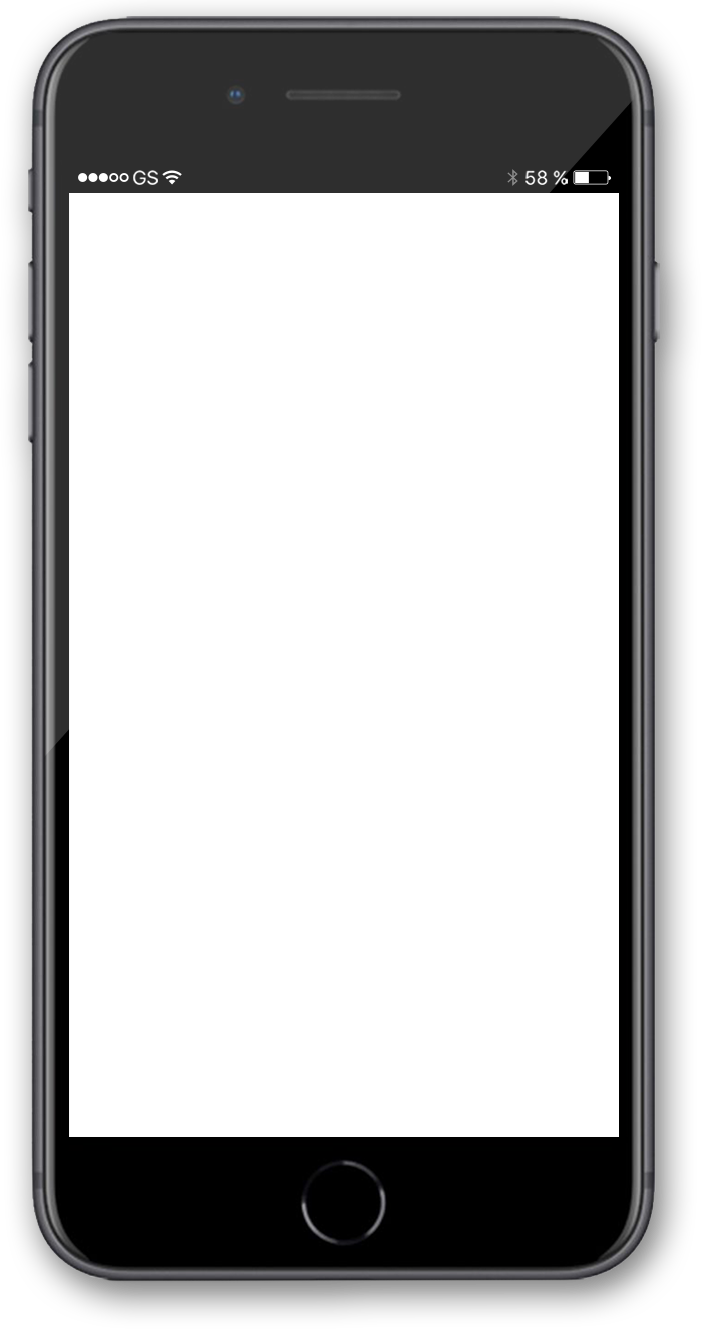 Mobile Ansicht der Website