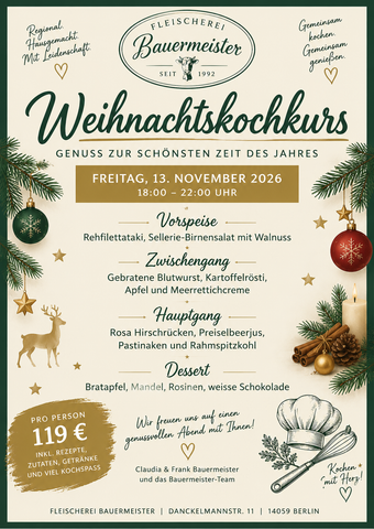 Kochkurs Christmas Dinner