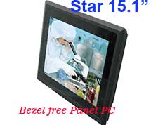 Bezel free 15" Panel PC