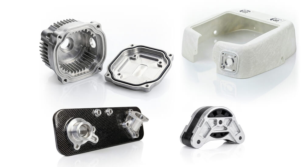 Hybridbauteile Alu/GFK/CFK