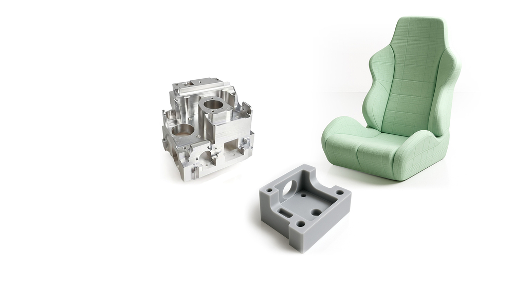 Einzelteile Aluminium/Kunststoff