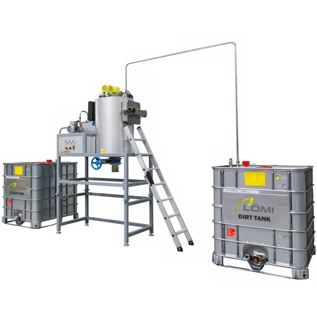 Lösemittel-Recyclinganlage VRA-100 mit Tanks