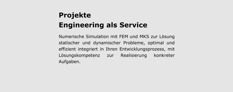 Numerische Simulation mit FEM und MKS