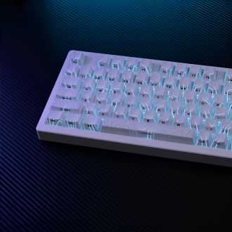 Neo Contour weiße Shine-Through RGB Keycaps