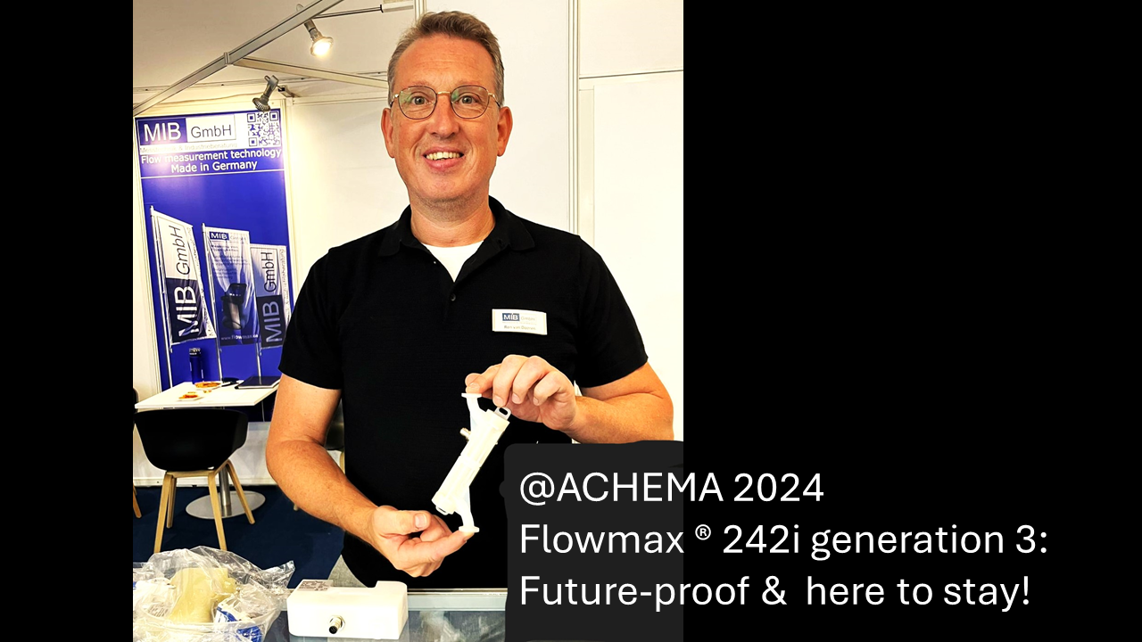 Flowmeister und Flowmax® Generation 3 auf dem MIB-Messestand