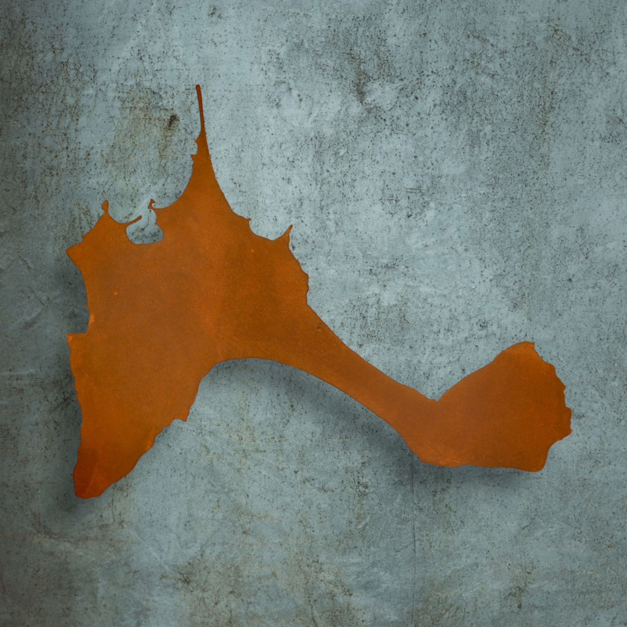 Formentera-Wanddekoration in Edelrost Corten