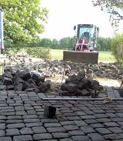 Eine gelegte Straße