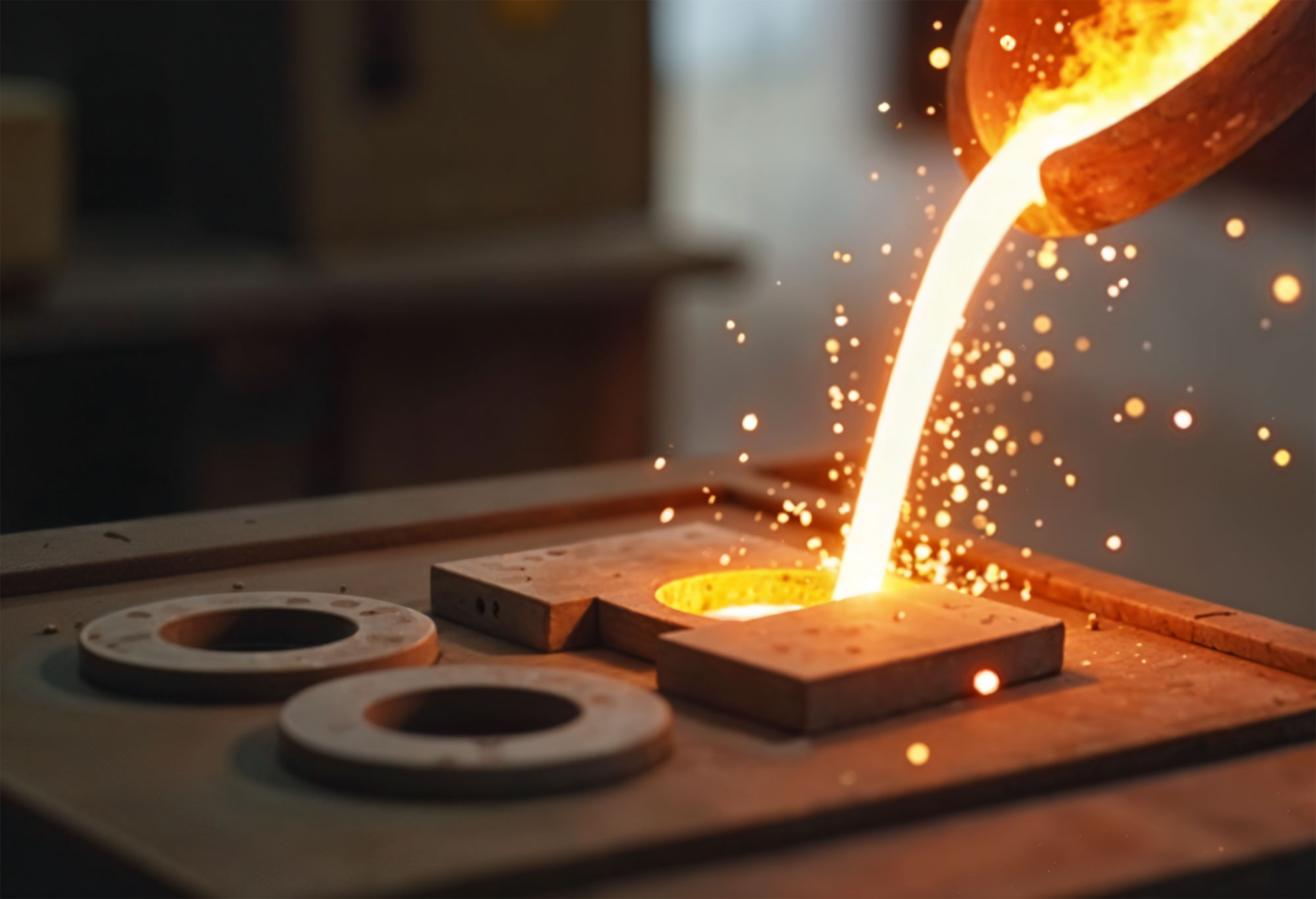 Gussproduktion: Herstellung von Stahlguss- und Aluminiumguss-Bauteilen