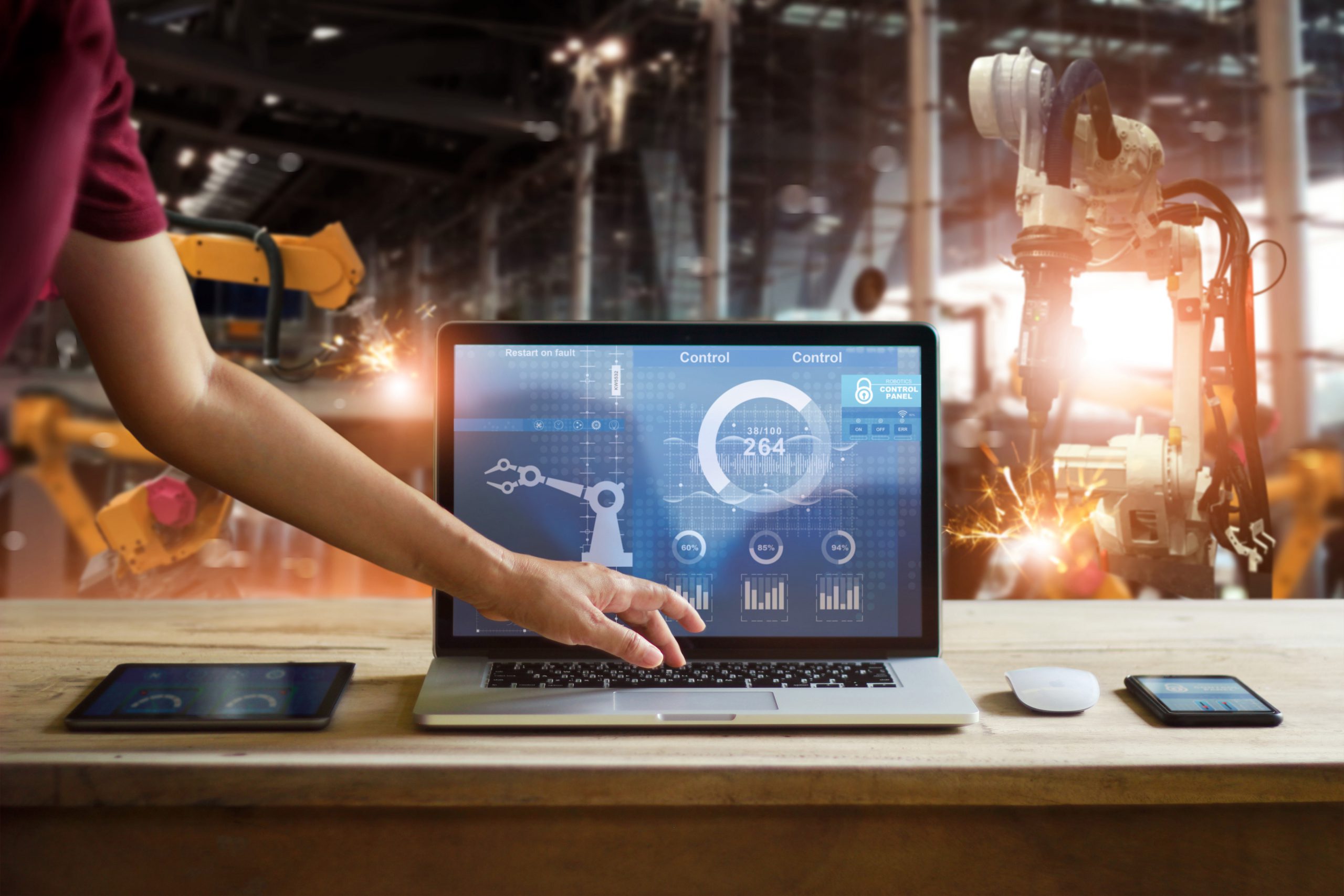 Engineering-Team in der Automobilproduktion