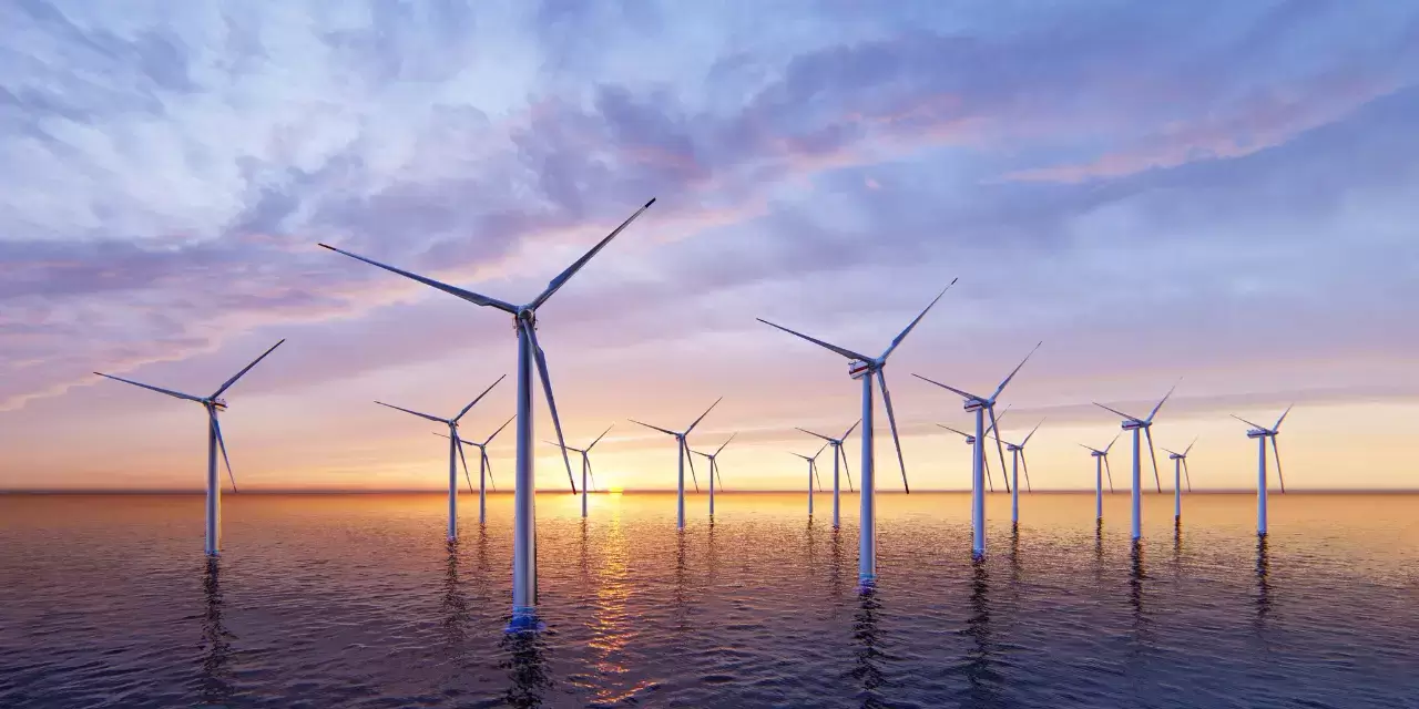 Windpark als Quelle erneuerbarer Elektrifizierung