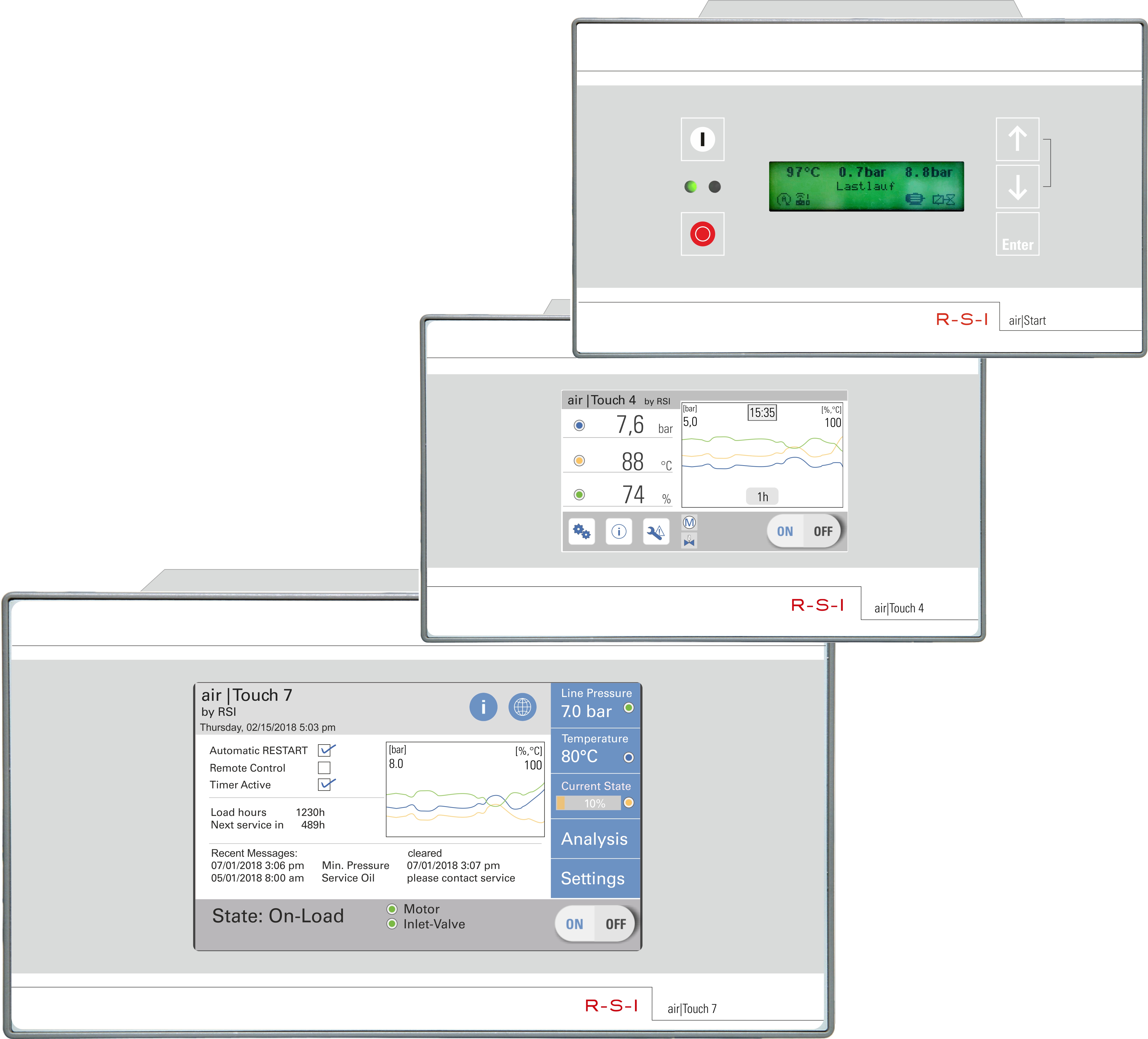 Compressed air line with air|Touch