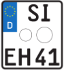 Motorradkennzeichen