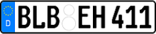 Euro-Kennzeichen FE-Engschrift