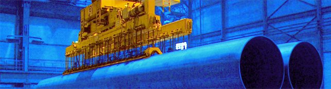 Traverse für den Rohrtransport