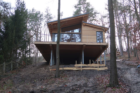 Wochenendhaus im Wald