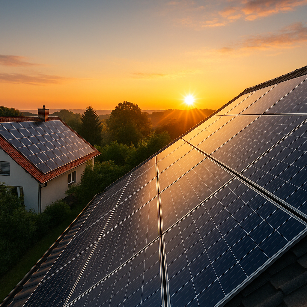 Photovoltaikanlage auf einem Dach