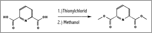 Zweistufige Veresterung von Pyridin-2,6-dicarbonsäure