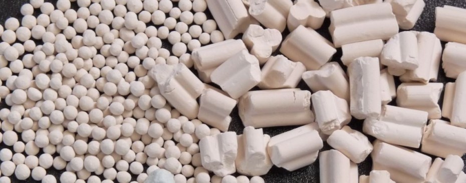 Zeolithe 3A in verschiedenen Pelletformen
