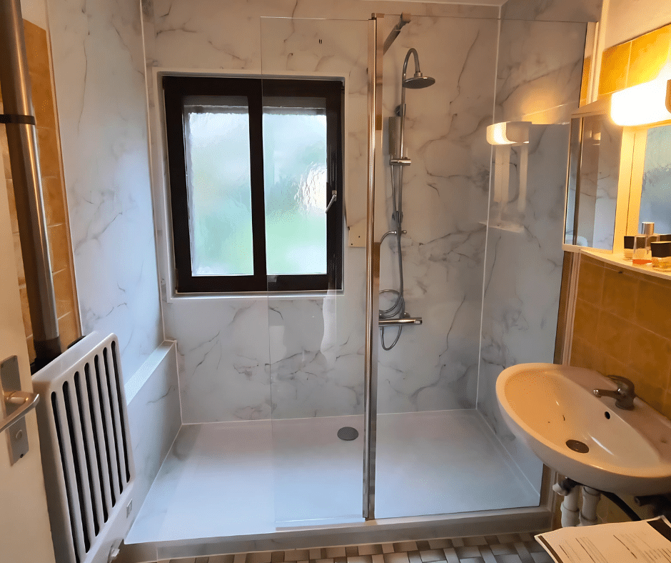 Nachher: Dusche nach dem Umbau