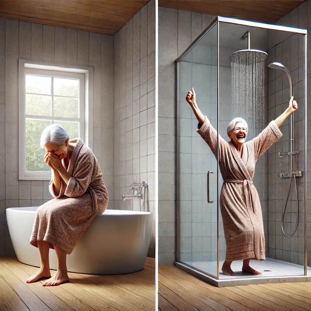 Wanne zur Dusche – Badumbau an einem Tag