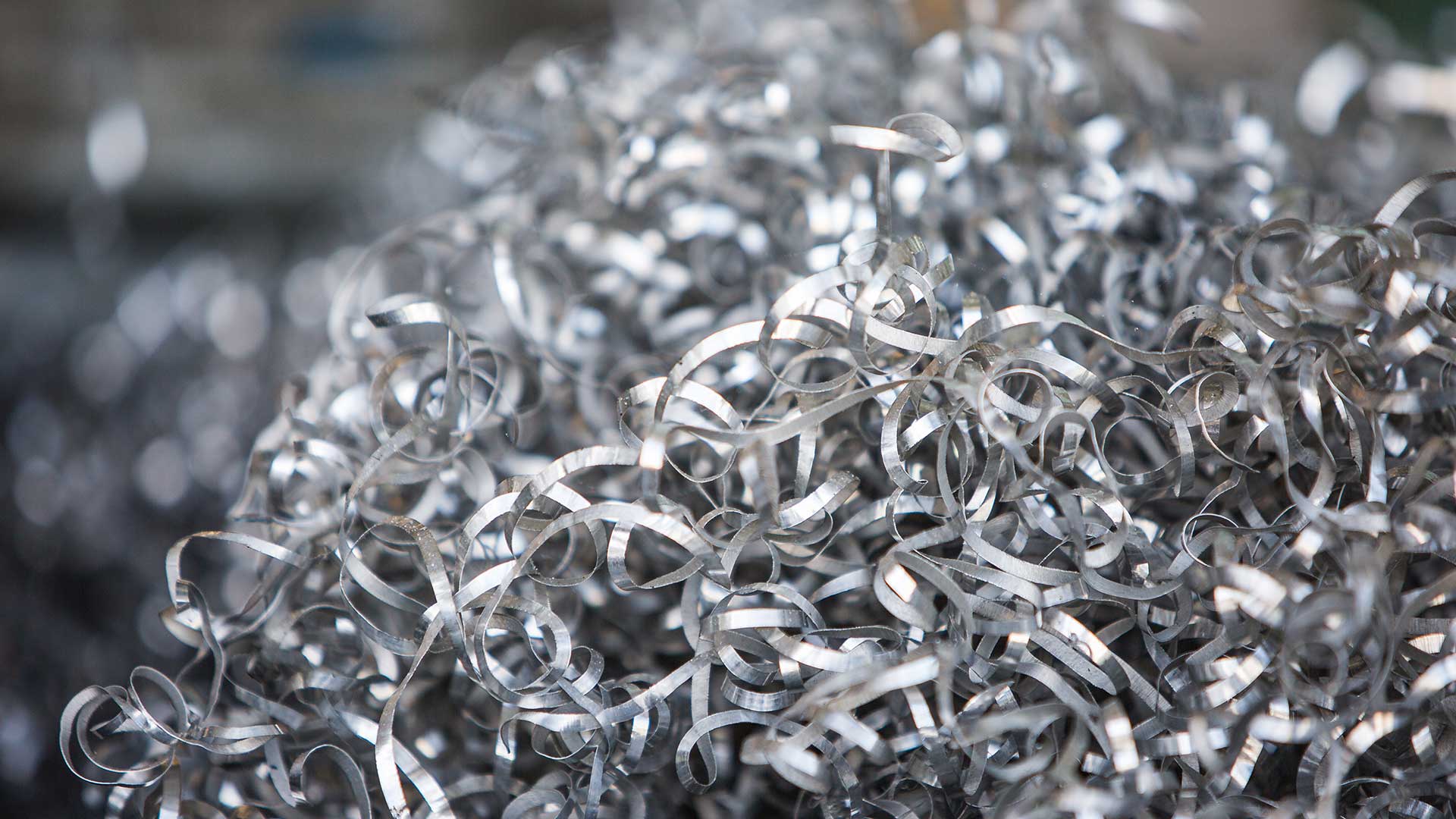 Entölte Metallspäne